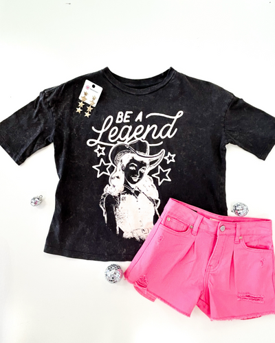 Mineral Black Be A Legend Graphic Tee