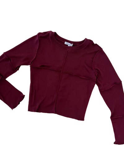 Maroon James Long Sleeve Top