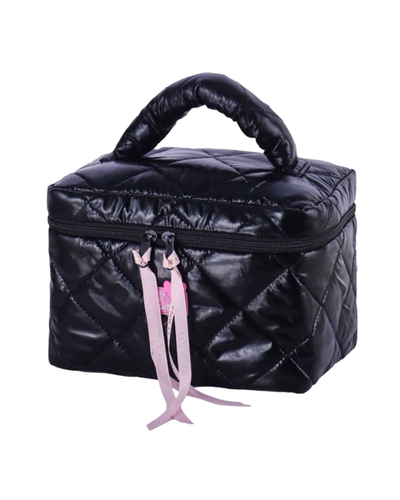 Metallic Puffer Cosmetic Bag