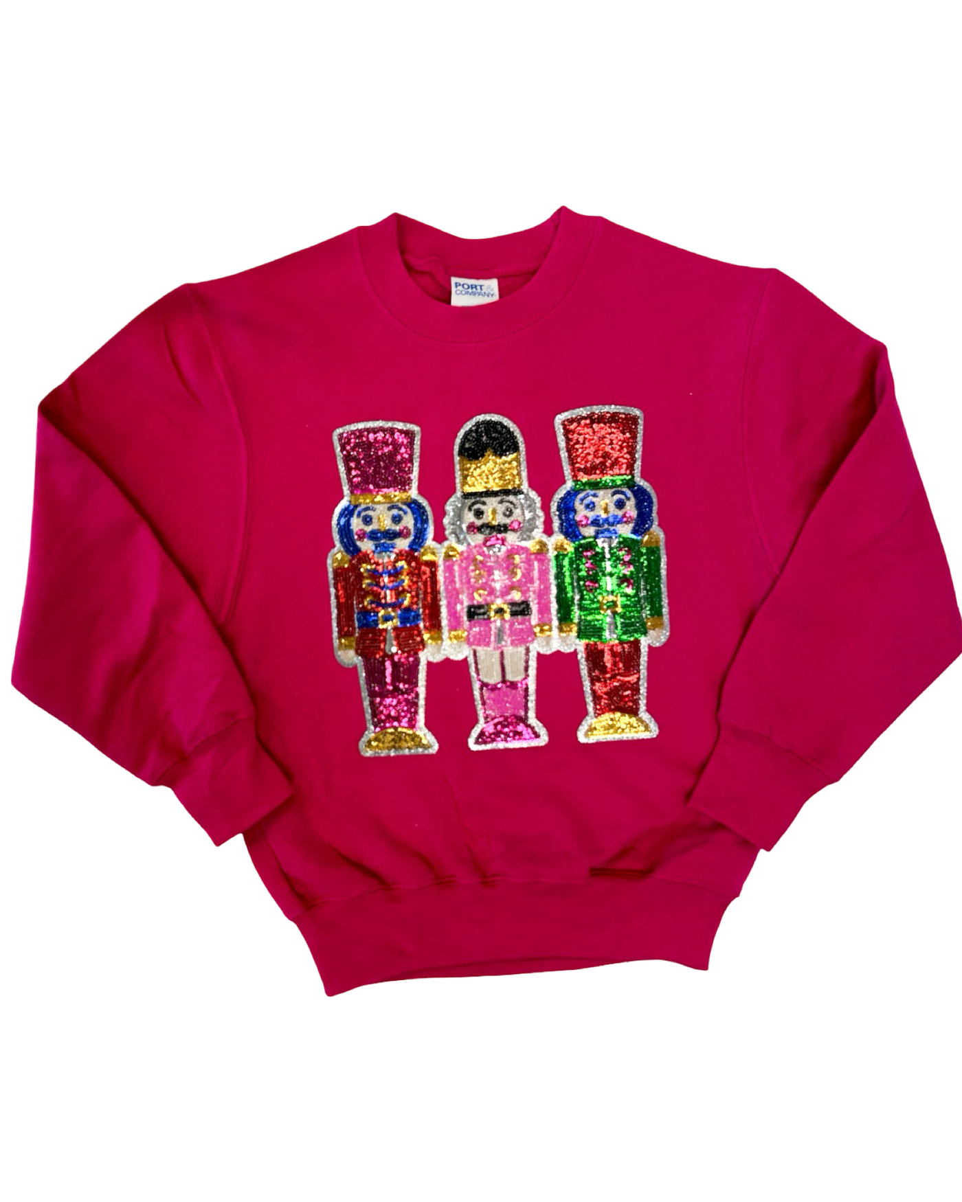 Magenta Nutcracker Applique Sweatshirt