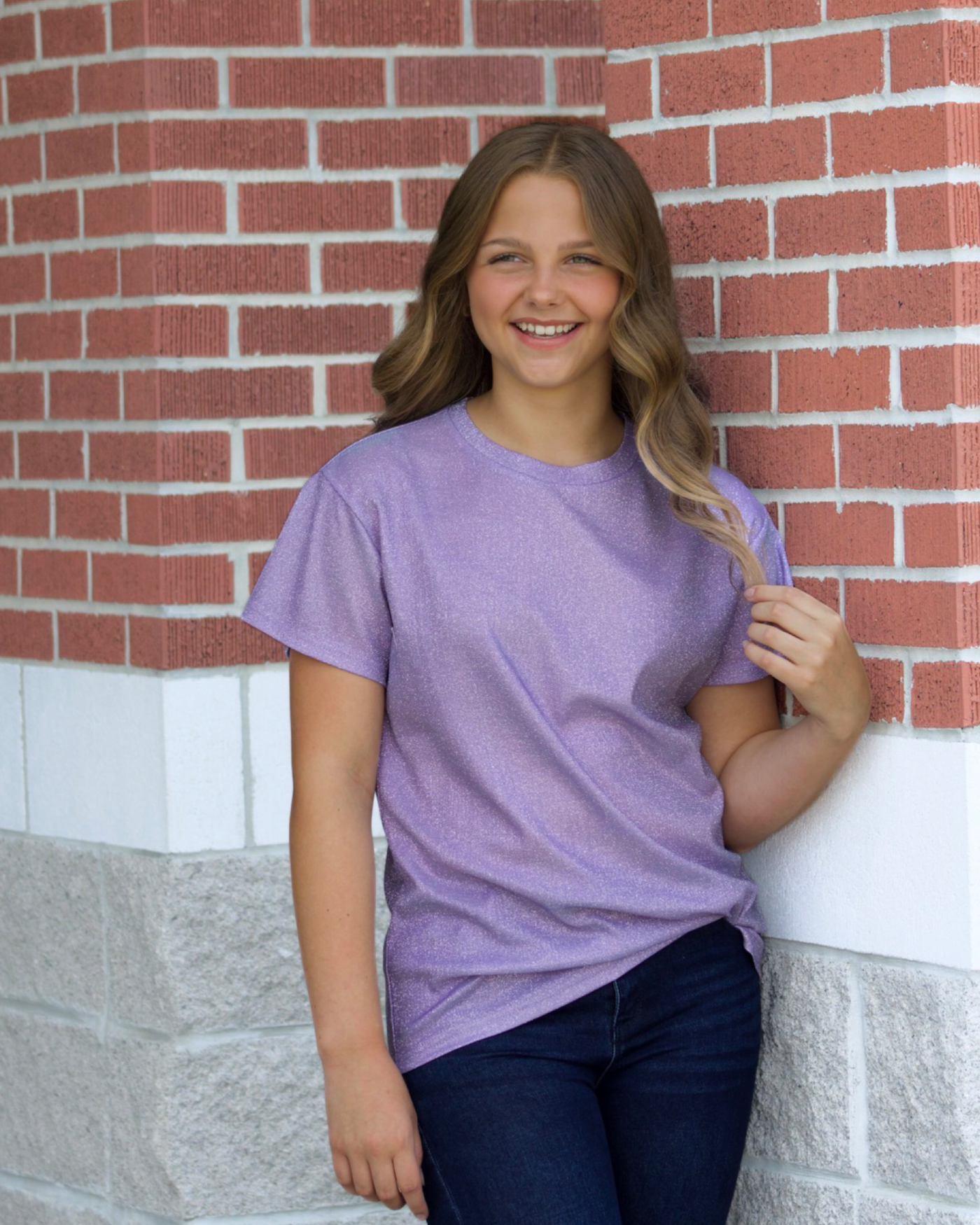 Lavender Shimmery Top