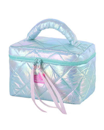 Metallic Puffer Cosmetic Bag