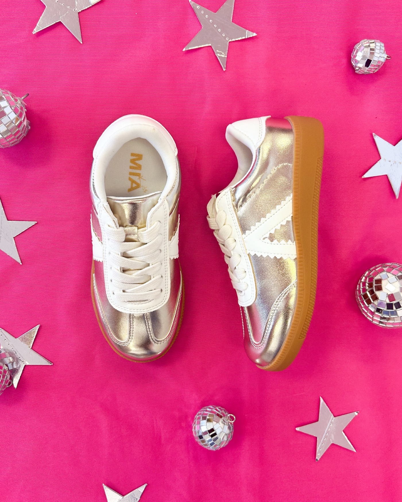 Mia Little Baker Gold Sneaker