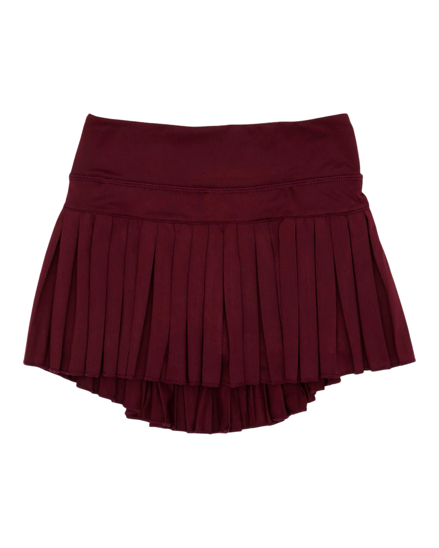 Tween Pleated Maroon Skort Azarhia