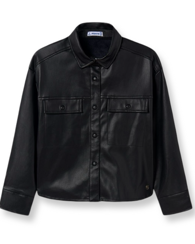 Black Leather Shacket