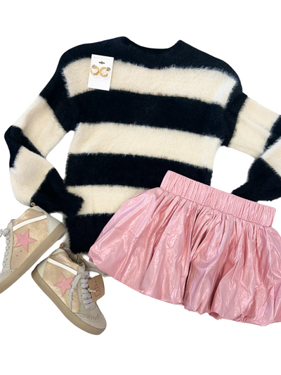 Pink Shimmer Ballon Skirt