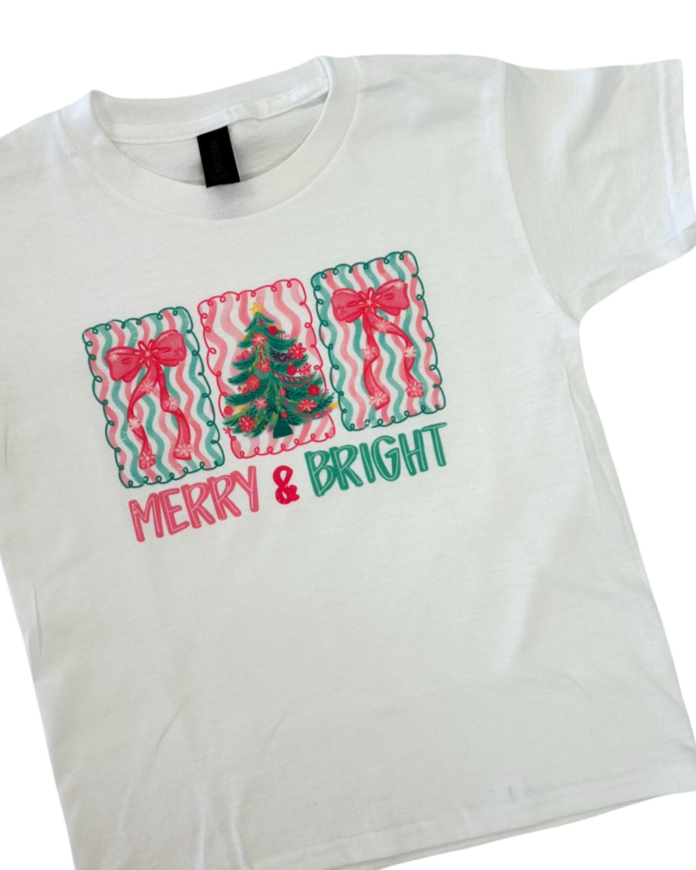 Merry & Bright Christmas Graphic Tee
