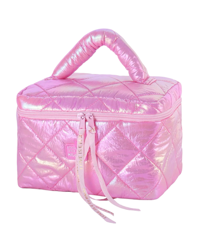 Metallic Puffer Cosmetic Bag