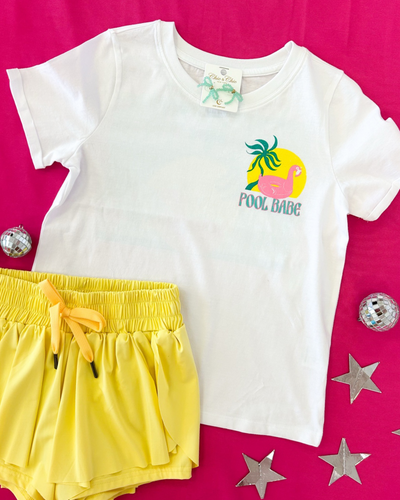 White Pool Babe Graphic Tee