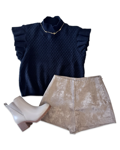 Coco Rayon Side Zip Shorts