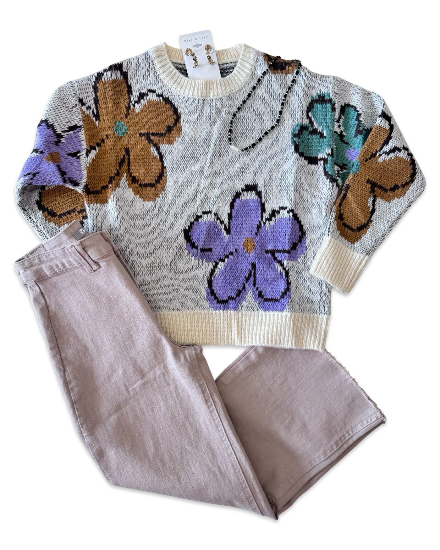 Stacy Floral Sweater