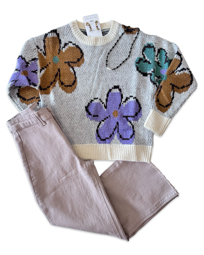 Stacy Floral Sweater