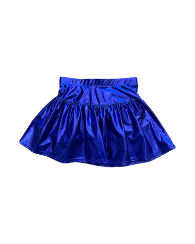 Metallic Royal Blue Skort