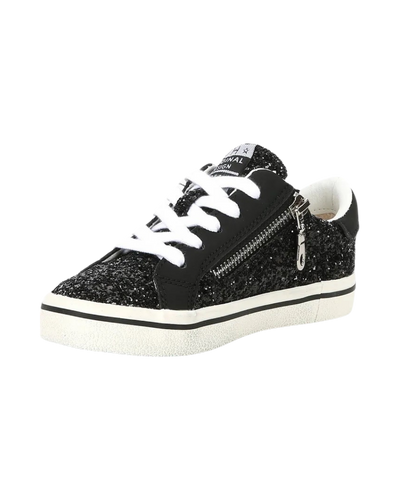 Gail Black Glitter Star Low Top