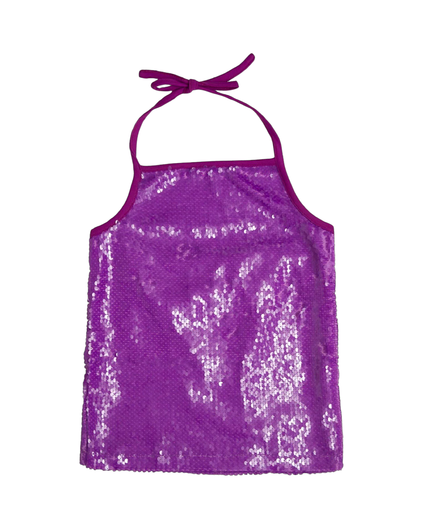 Purple Sequin Halter Top