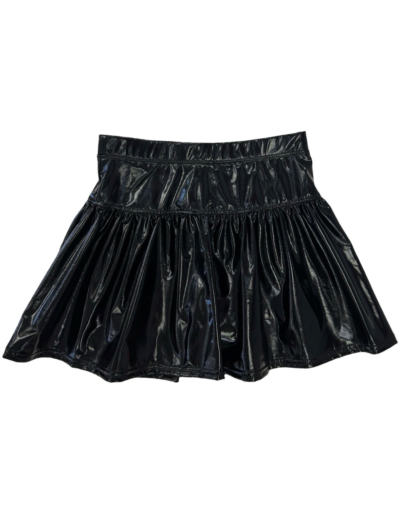 Metallic Black Skort