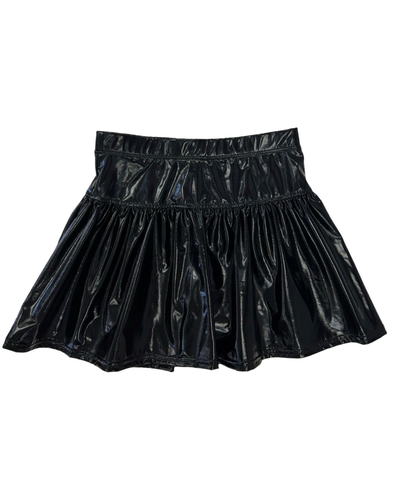 Metallic Black Skort