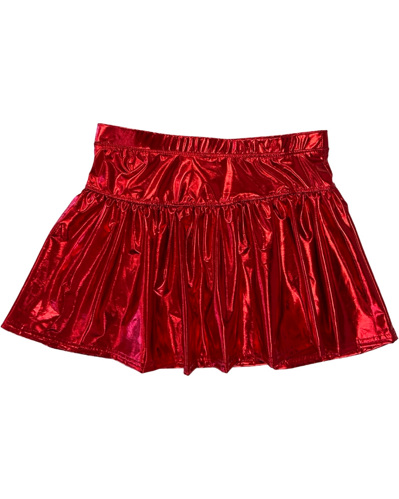 Metallic Red Skort