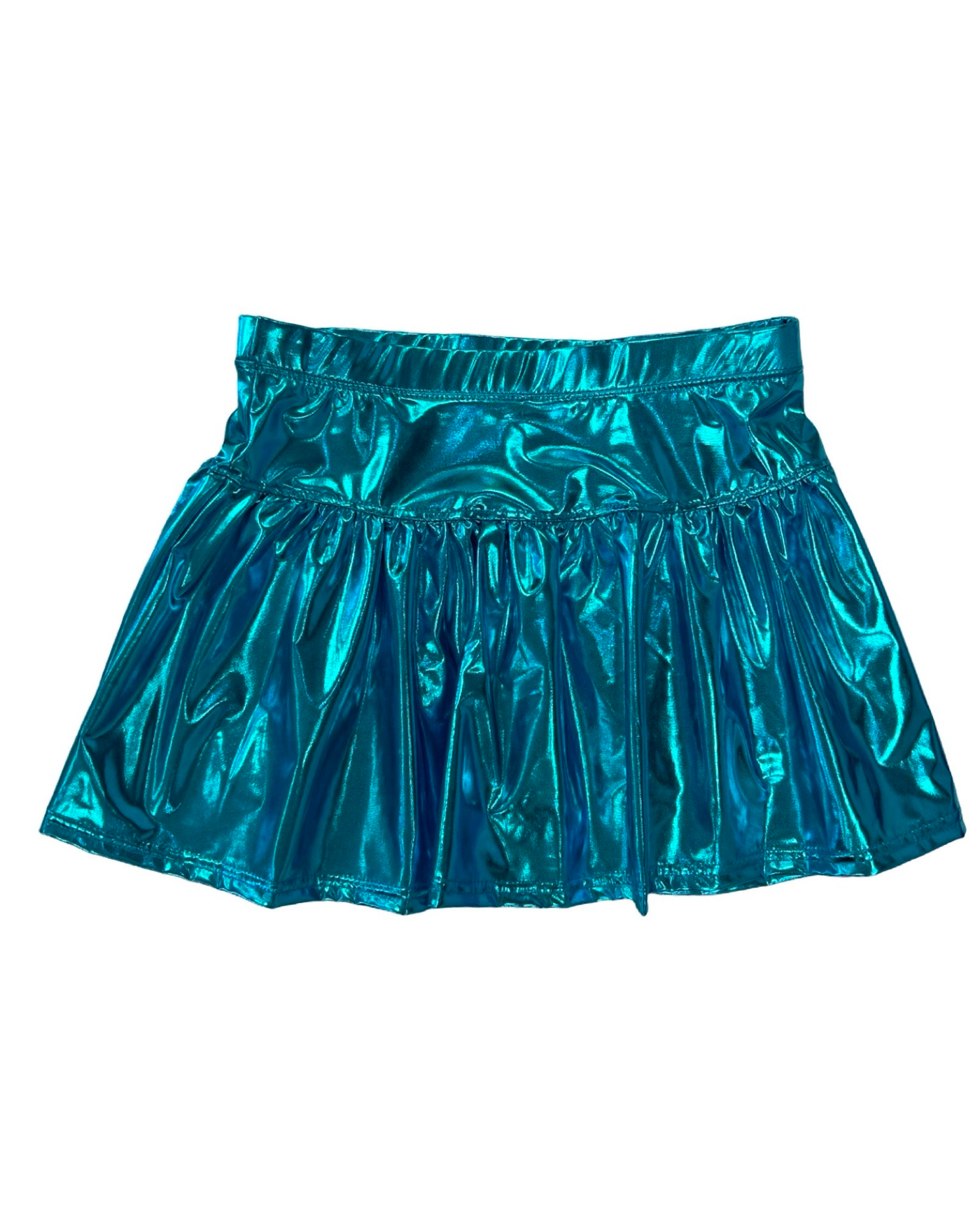 Turquoise Metallic Skort