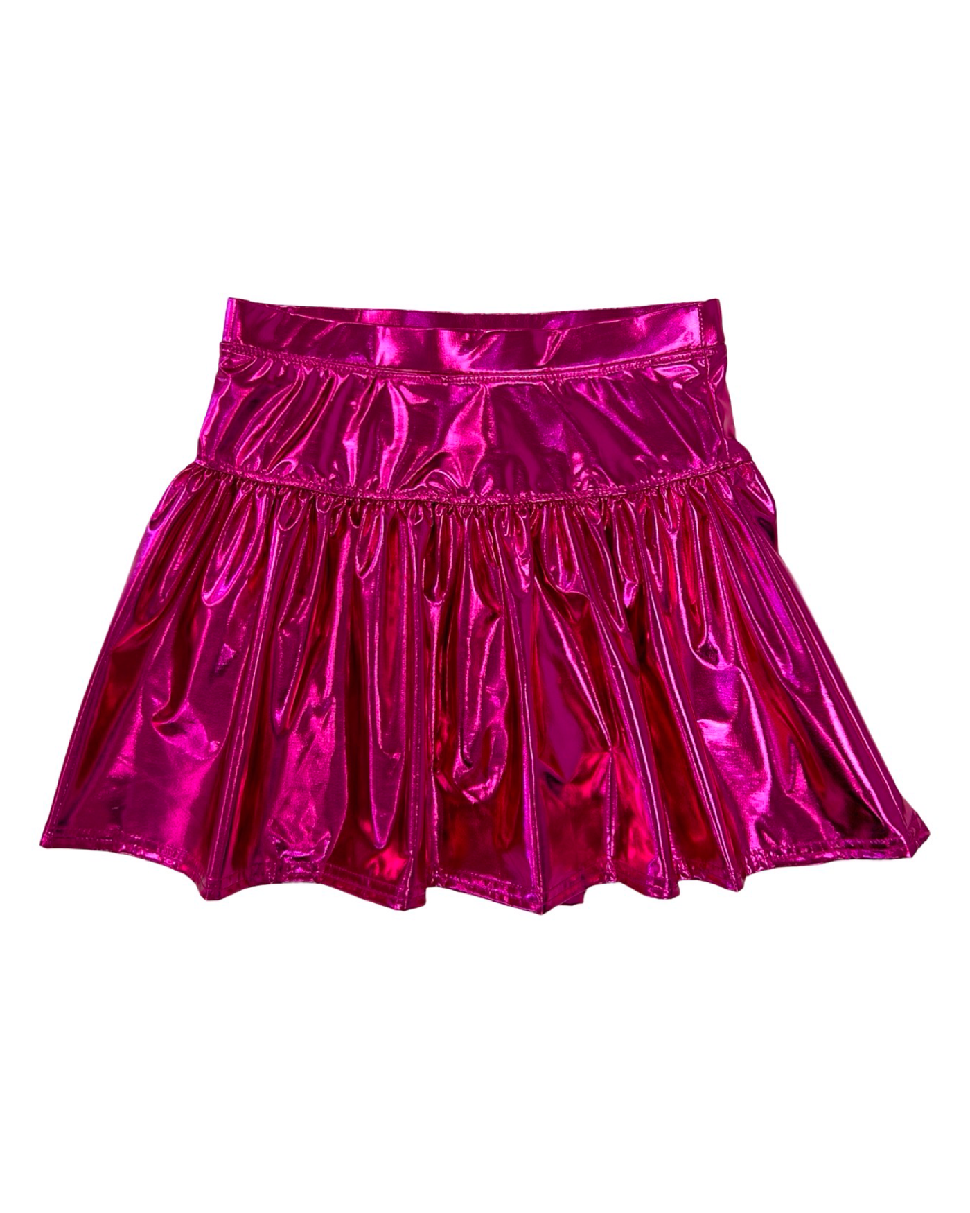 Hot Pink Metallic Skort