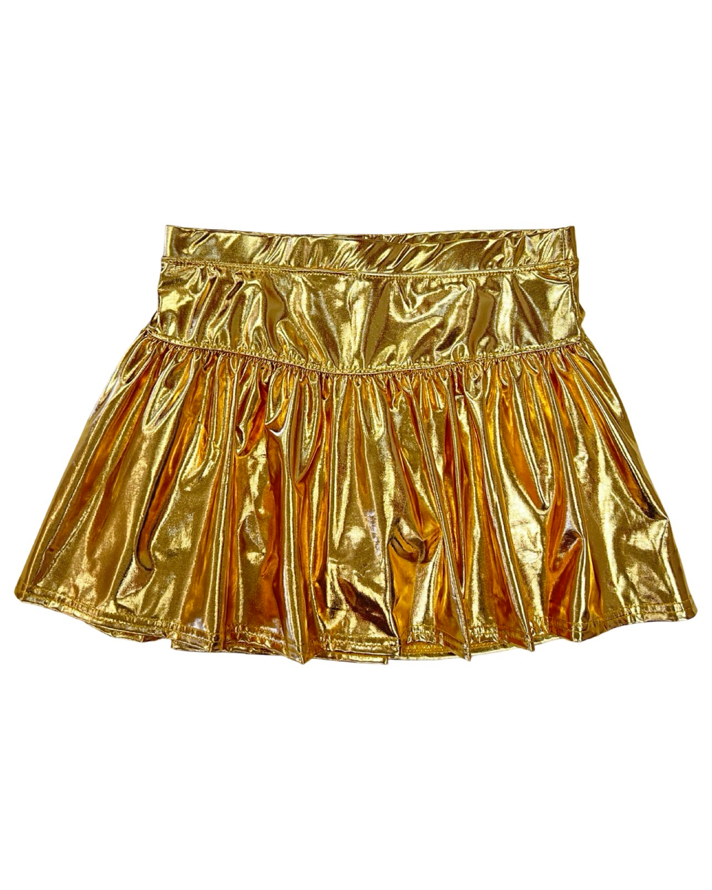 Metallic Gold Skort