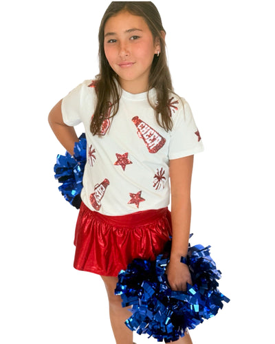 Red & White Cheer Shirt