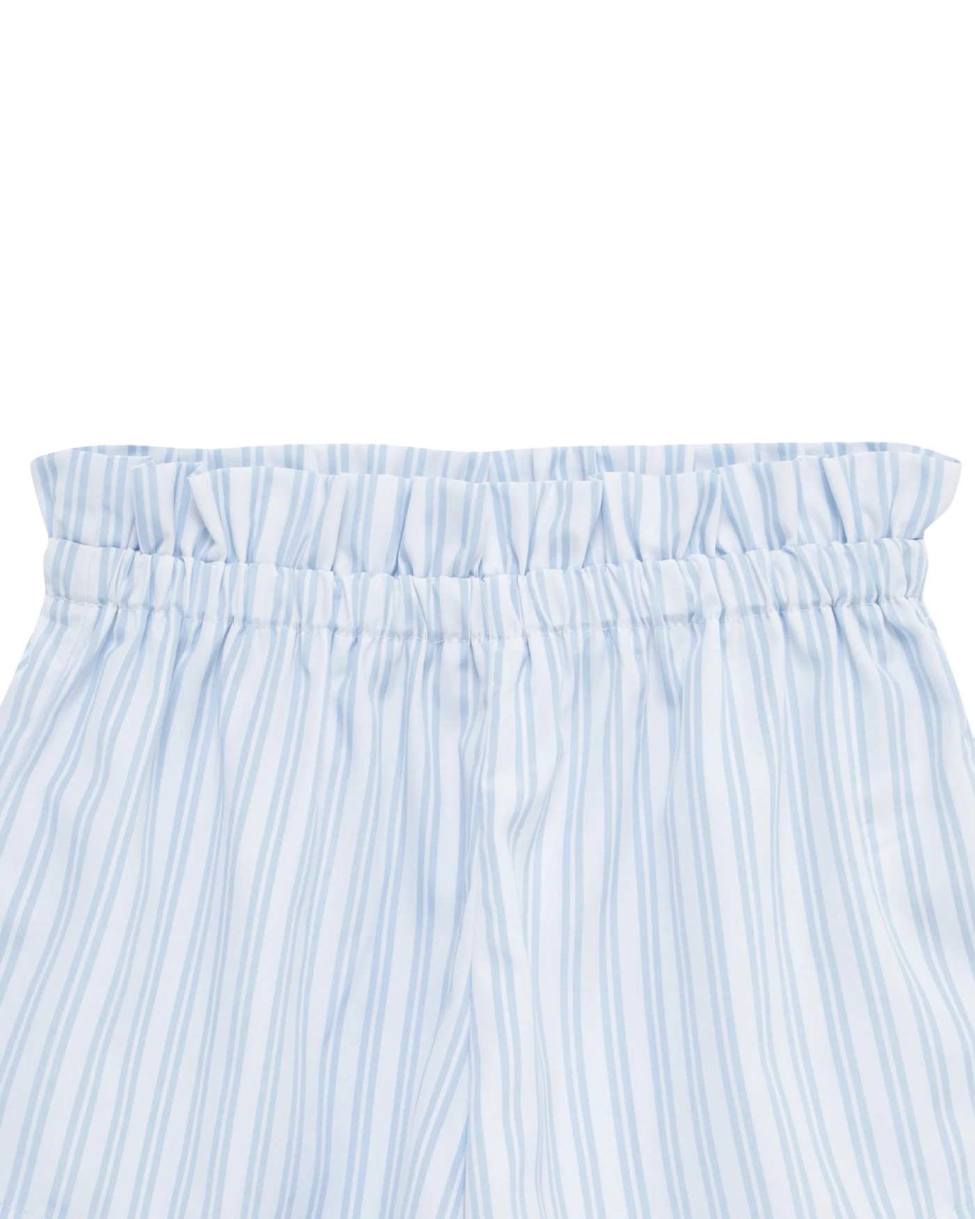 Light Blue Stripe Sleeveless Short Set