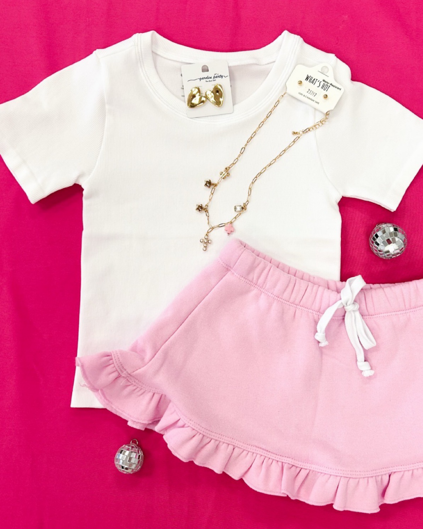 Soft Pink Ruffled Skort