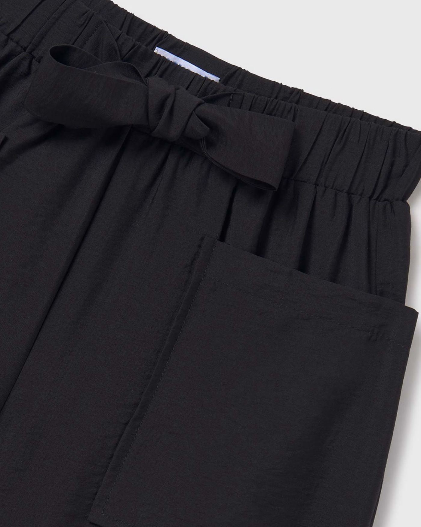 Black Bow Detail Shorts