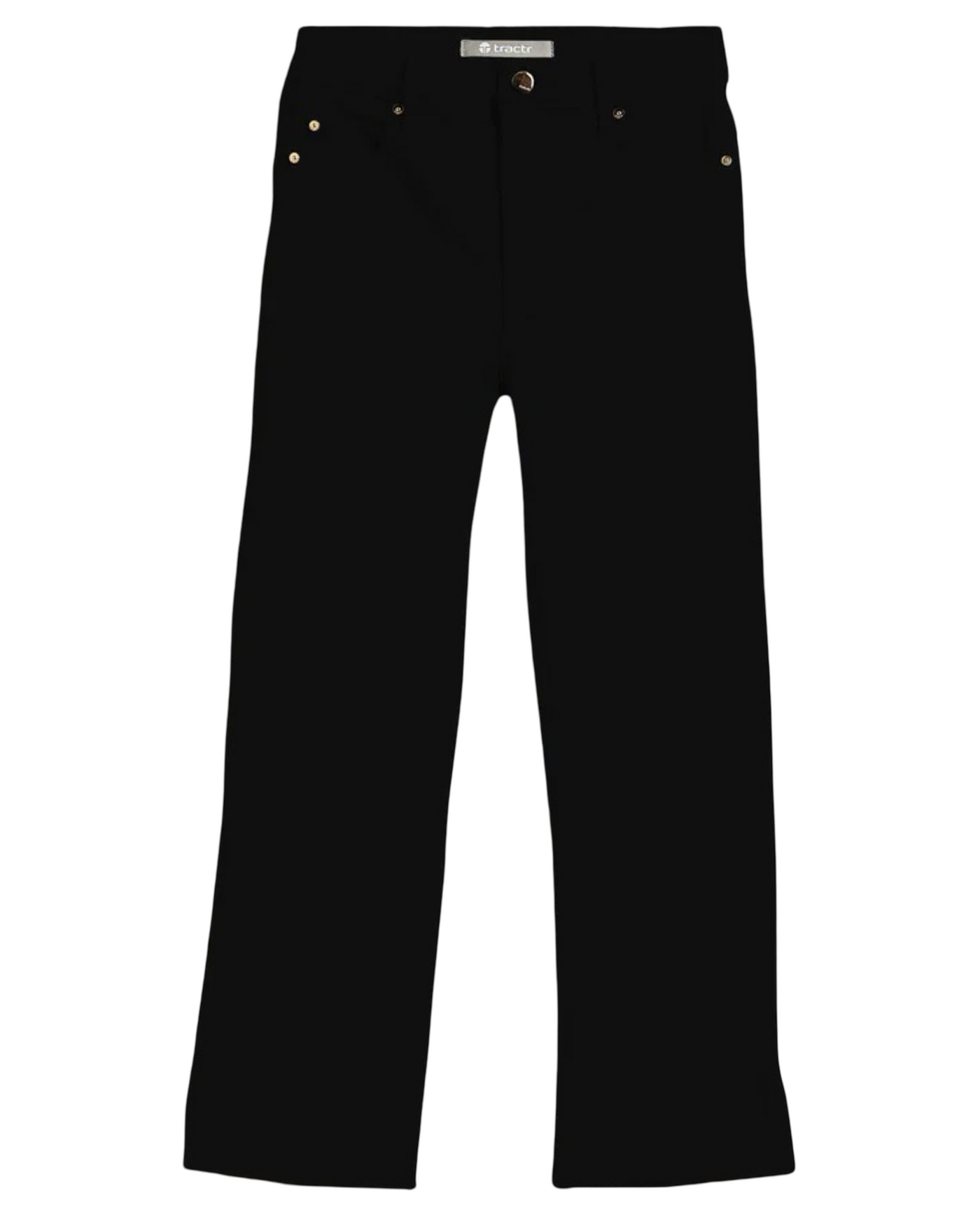 Black High Rise Crop Jeans