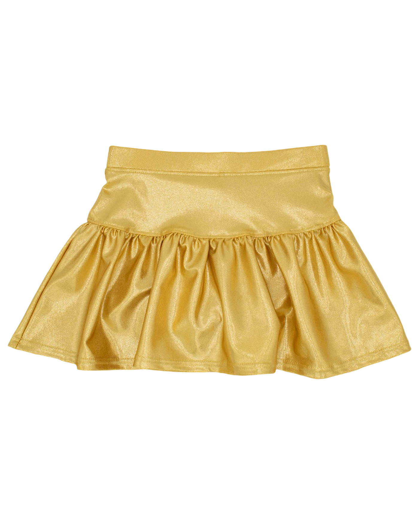 Gold Shimmer Gathered Skort
