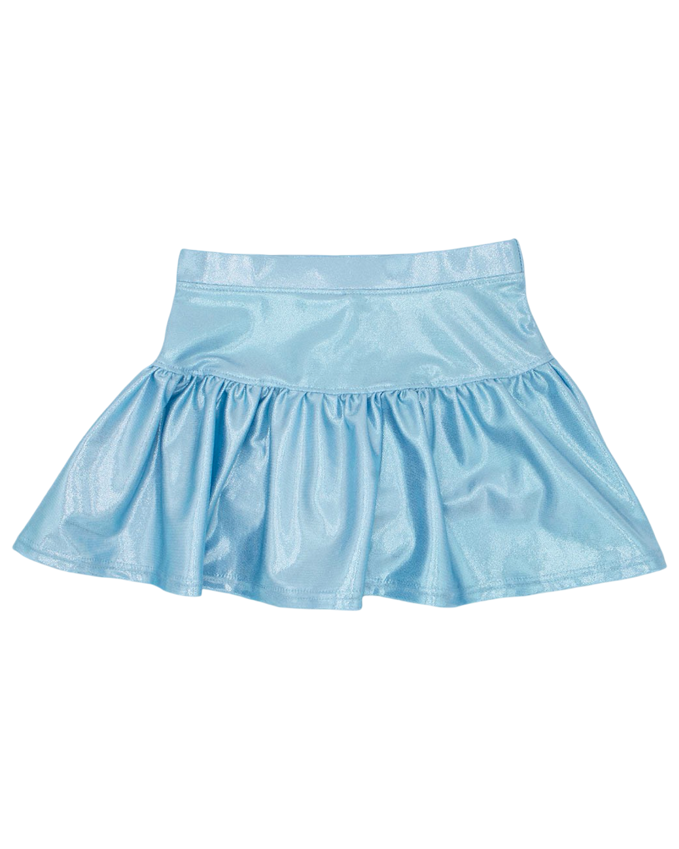 Carolina Blue Shimmer Gathered Skort