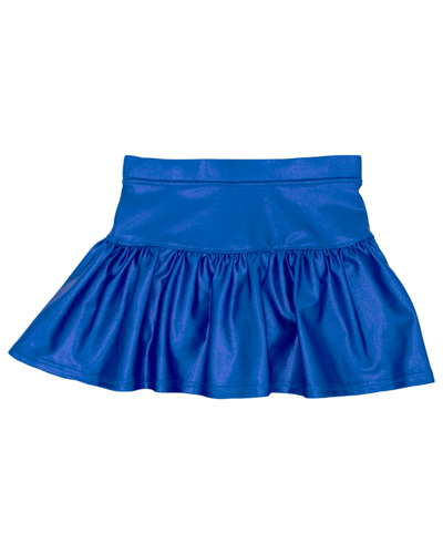 Royal Blue Shimmer Gathered Skort