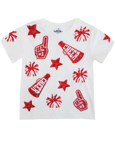 Red & White Cheer Shirt