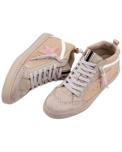 Shu Shop Paulina Champagne High Top Sneaker