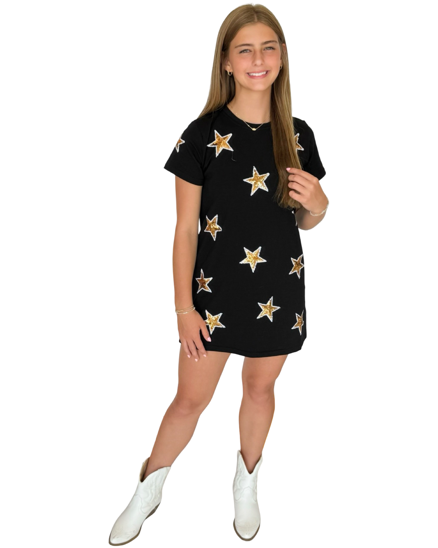 Black & Gold Star Dress