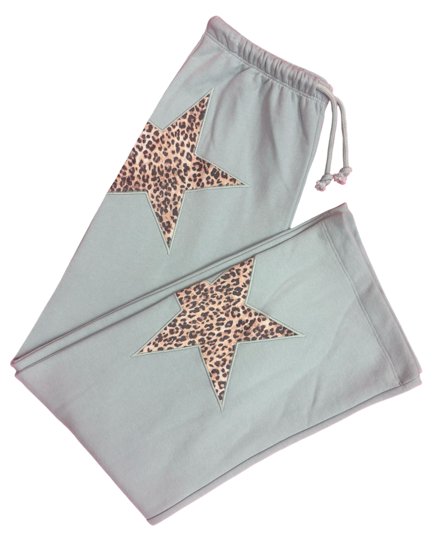 Blue Velvet Animal Print Star Sweatpants