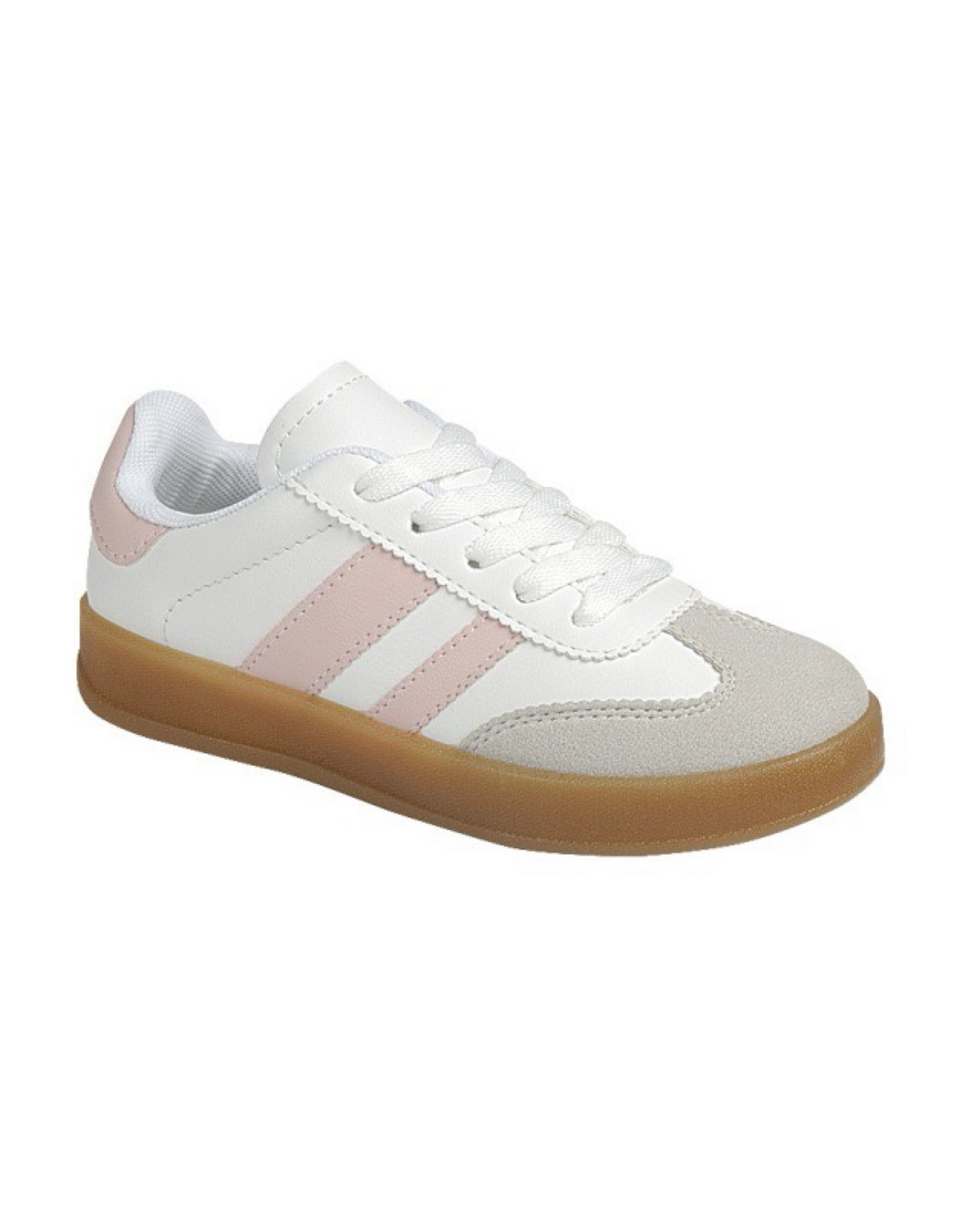 Deer White and Light Pink Sneakers