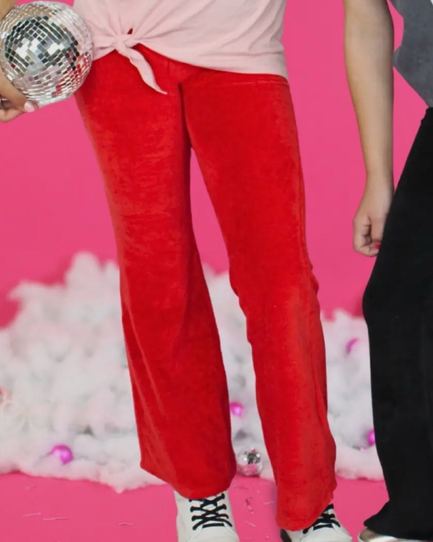 Red Super Flaired Bell Bottom Pants