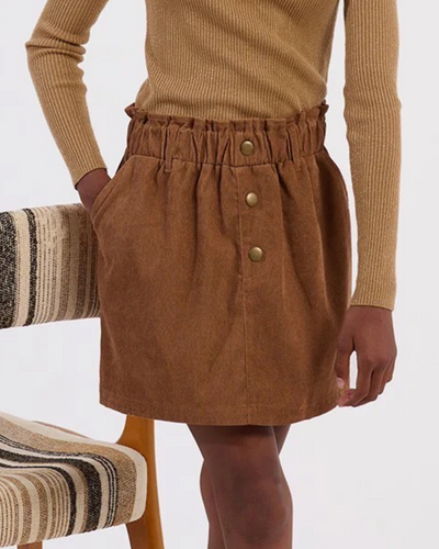 Camel Woven Skirt