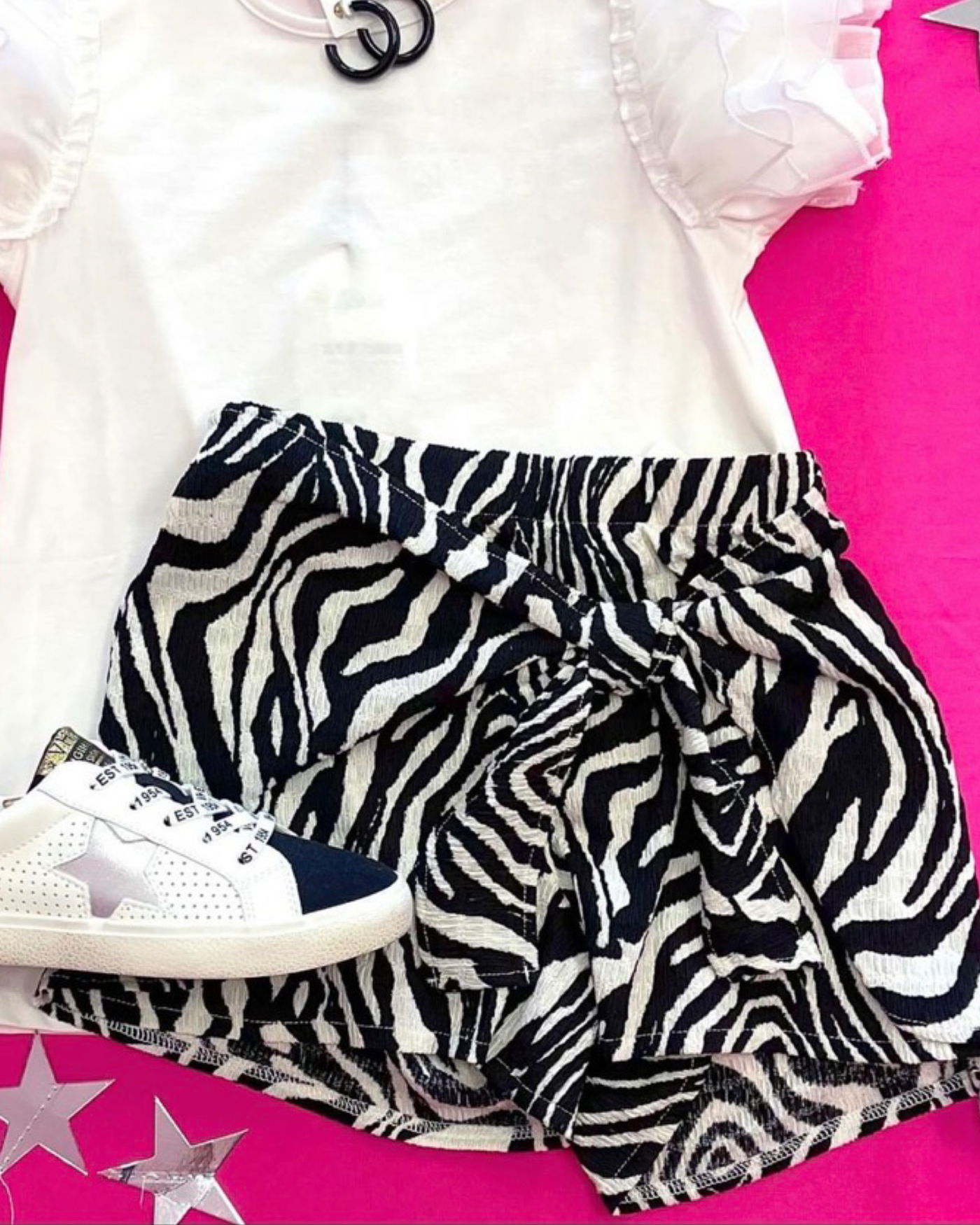 Zebra Wrap Skort