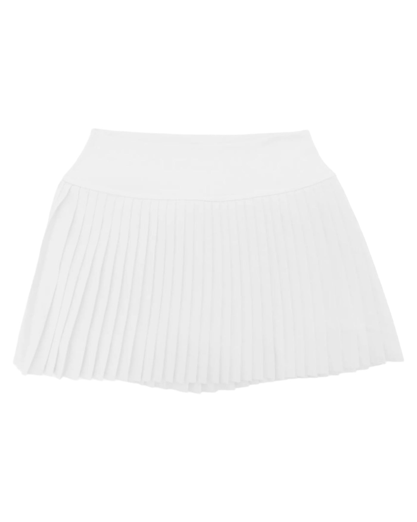 White Pleated Tennis Skort