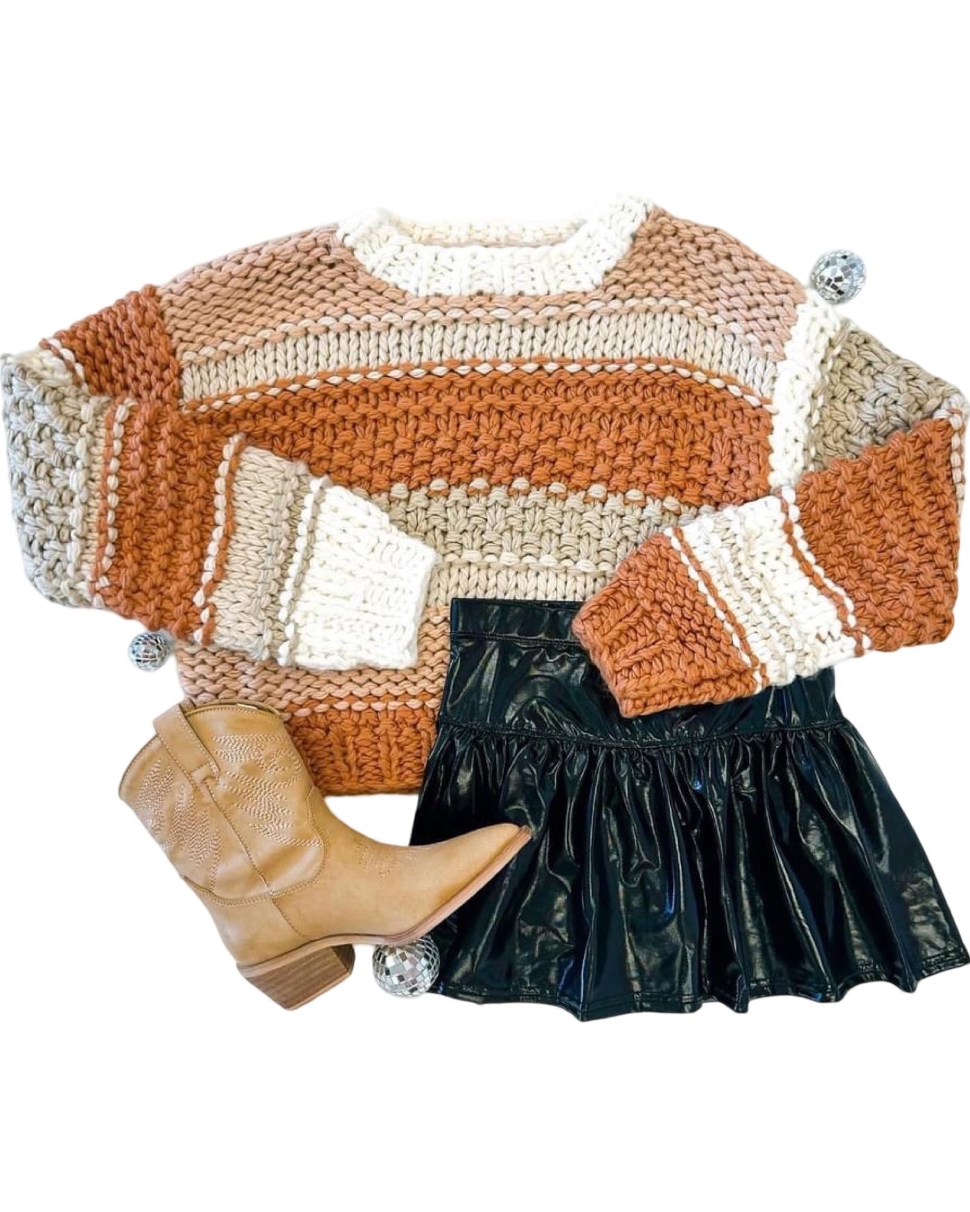 Brick Pecan Chunky Sweater