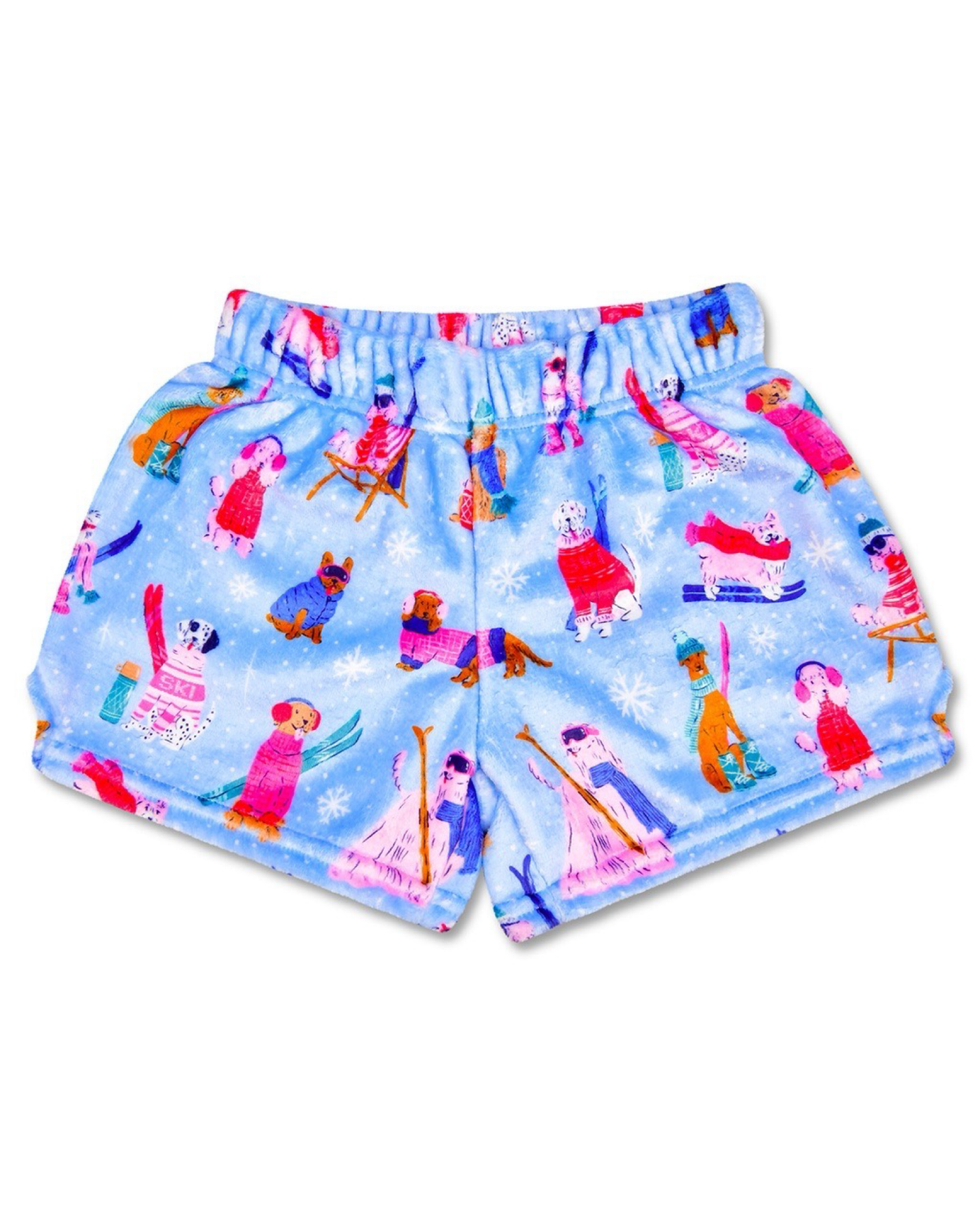Iscream Plush Shorts Ski Dog