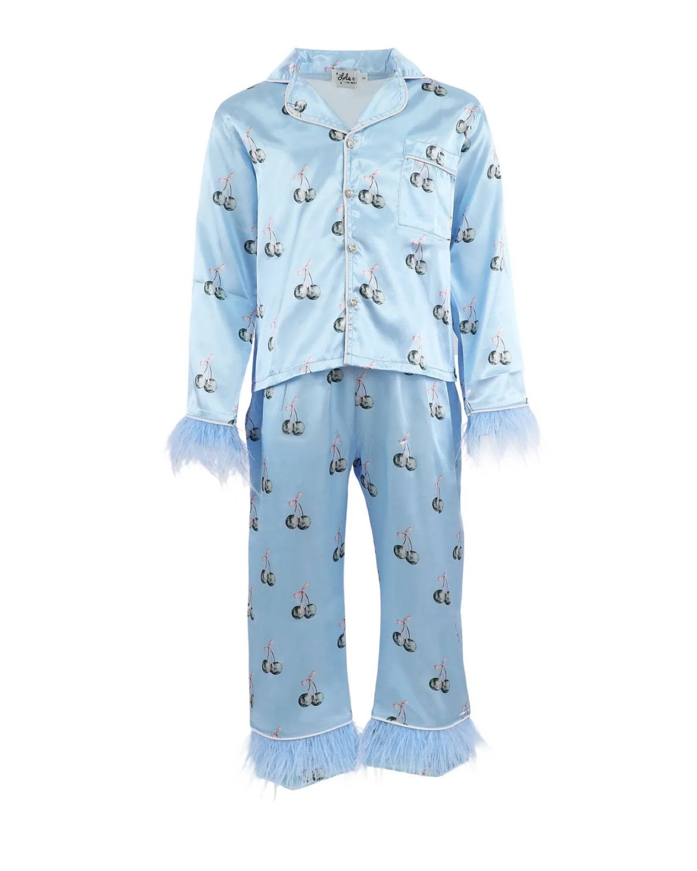 Disco Cherry Silk PJ Set