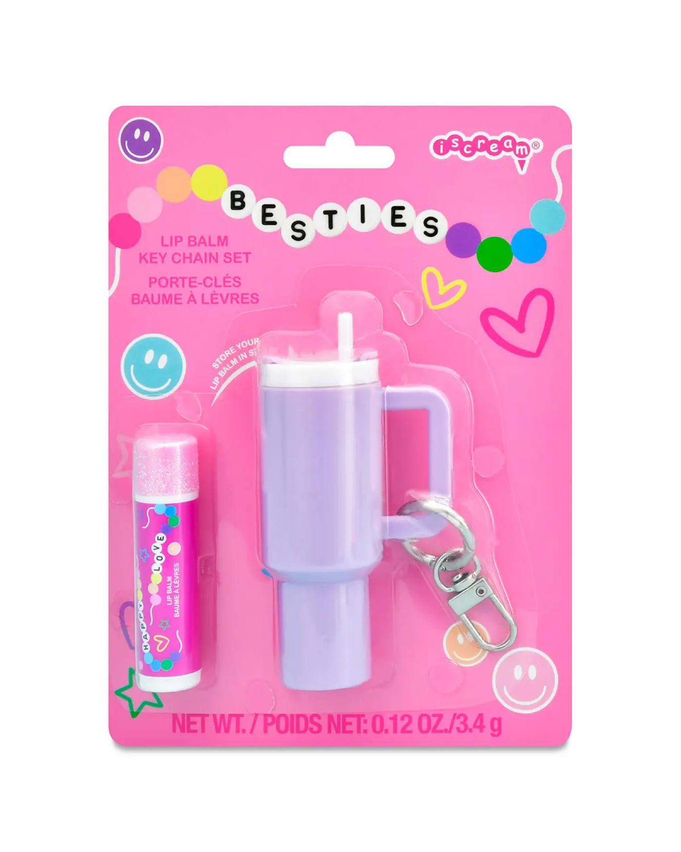 Iscream Besties Lip Balm Chain Set