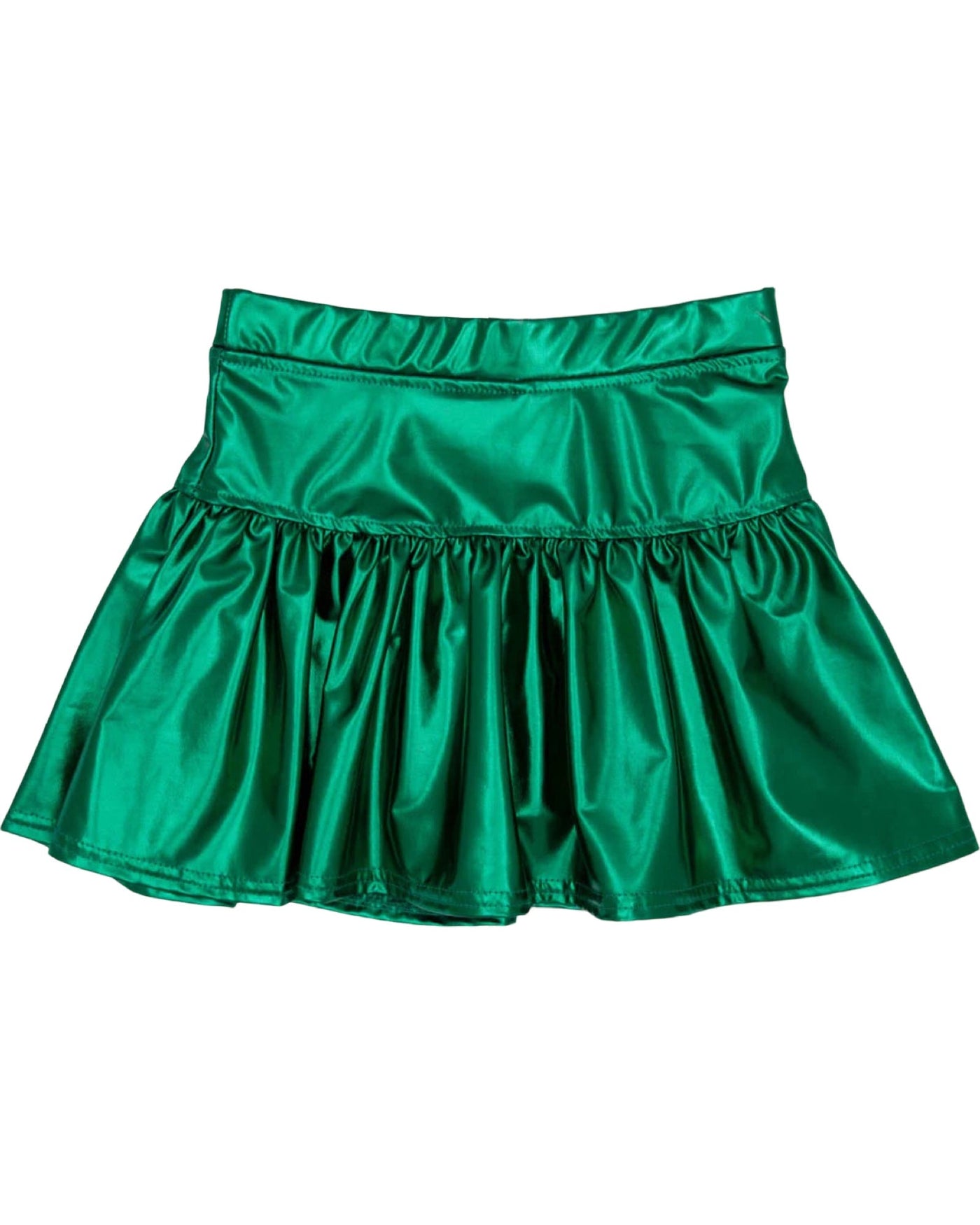Green Metallic Skort