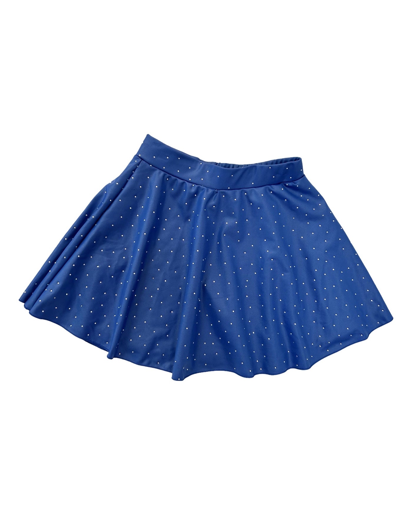 Flowers By Zoe Royal Blue Studded Pleather Skirt