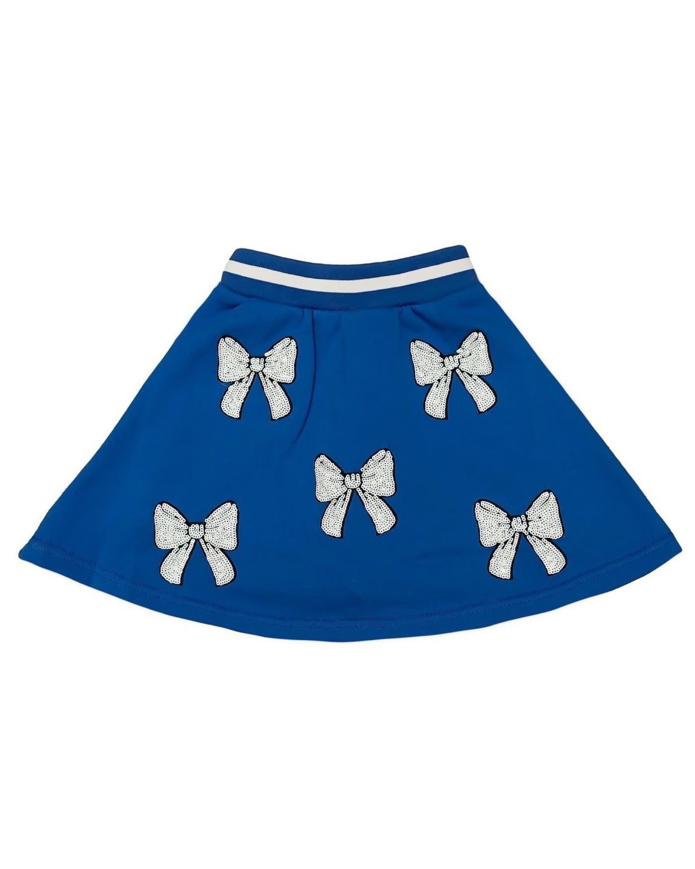 Royal and White Bow Skort