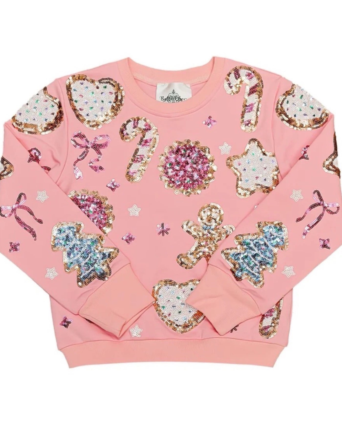 Pink Sequin Cookies Sweatshirt